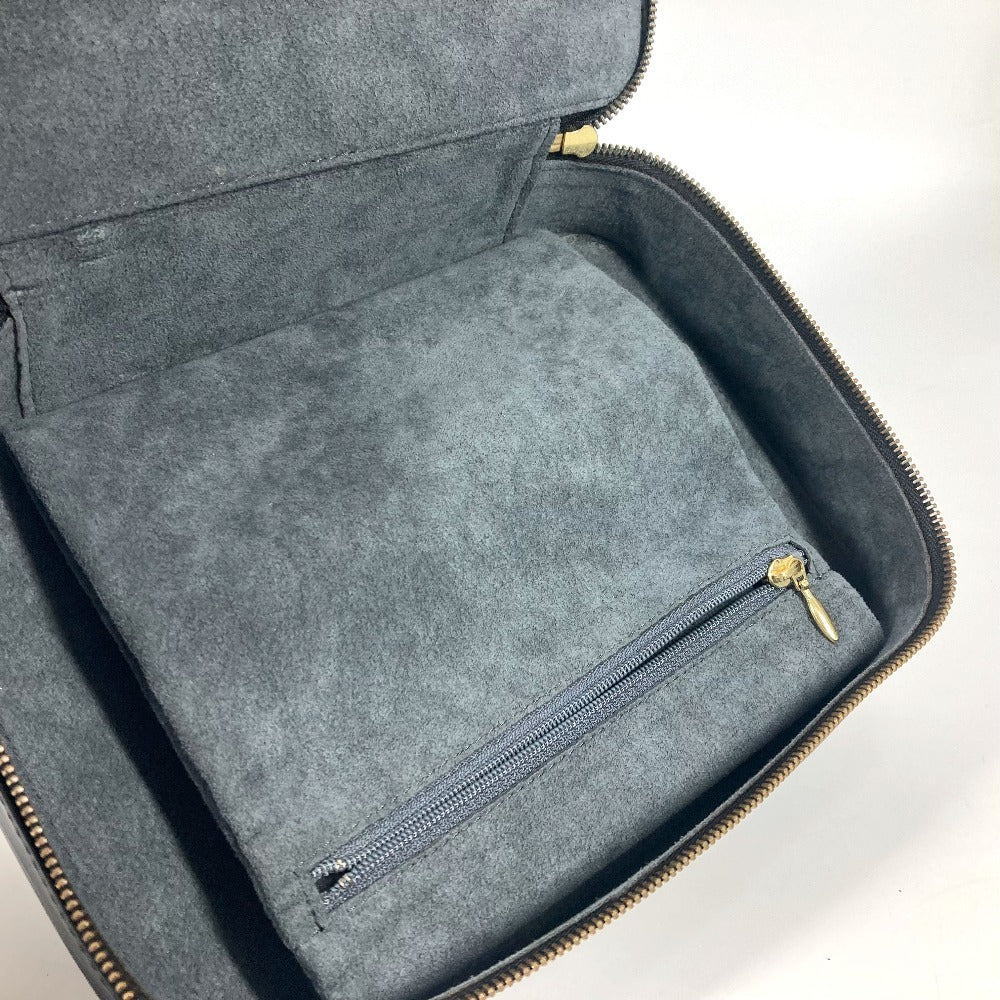 HERMES Pouch M48362 Epi Leather black Epi posh monte carlo