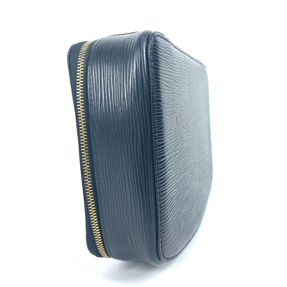 HERMES Pouch M48362 Epi Leather black Epi posh monte carlo