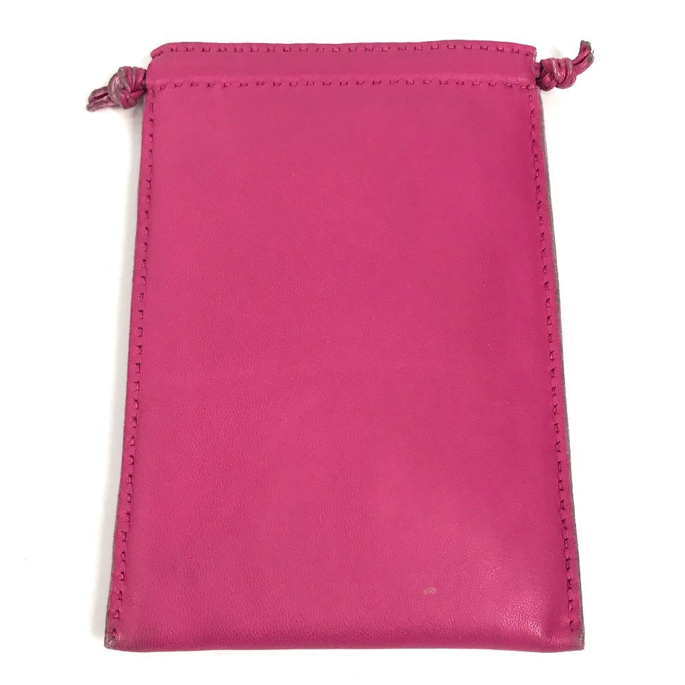 HERMES Pouch Anyo Miro pink purse Pochette Pillow PM Women Used Authentic