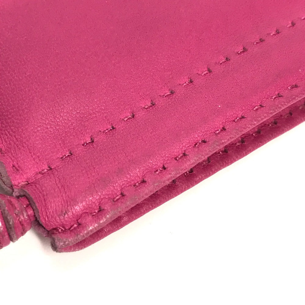 HERMES Pouch Anyo Miro pink purse Pochette Pillow PM Women Used Authentic