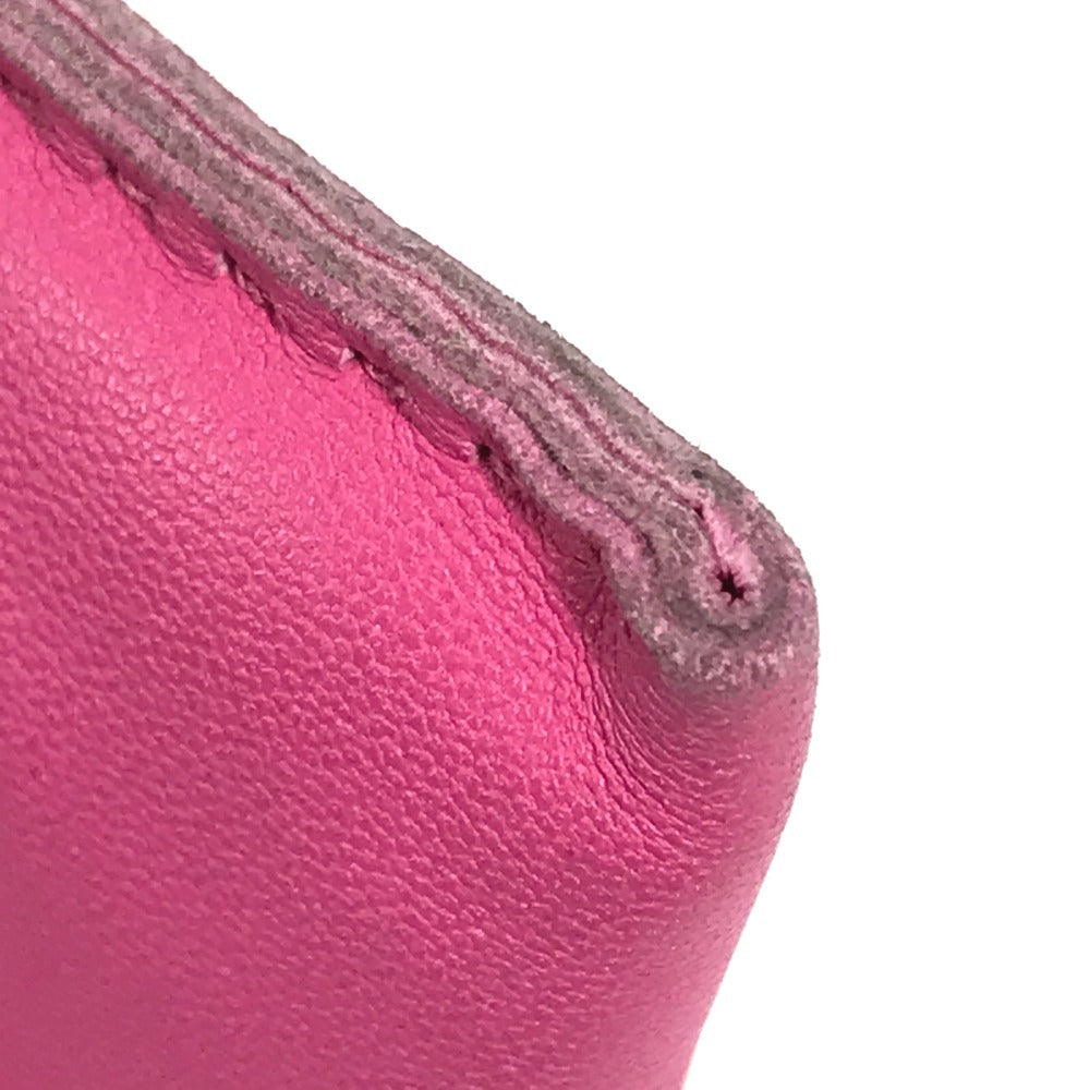 HERMES Pouch Anyo Miro pink purse Pochette Pillow PM Women Used Authentic