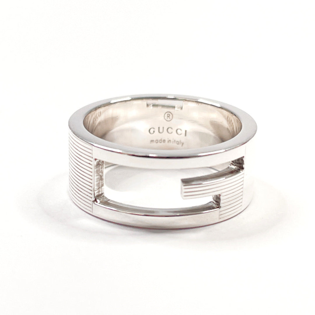 GUCCI Ring Silver925 Silver Branded Cutout G 13