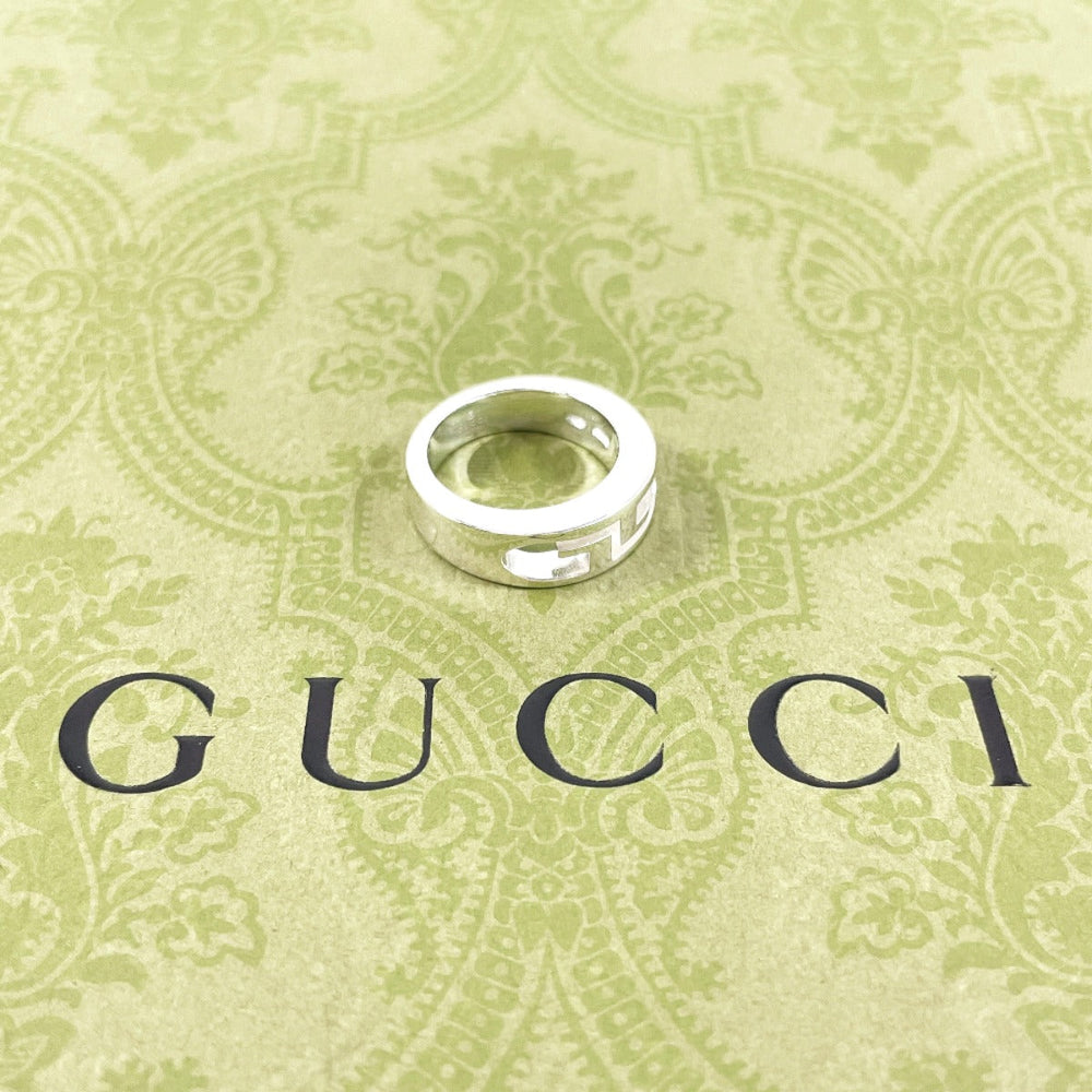 GUCCI Ring Silver925 Silver GG logo 10