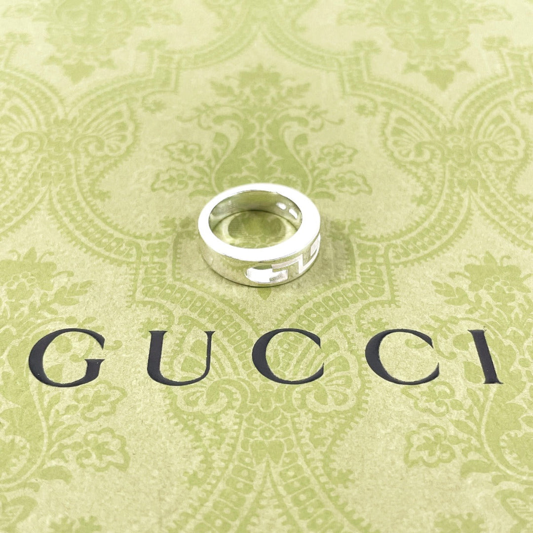 GUCCI Ring Silver925 Silver GG logo 10