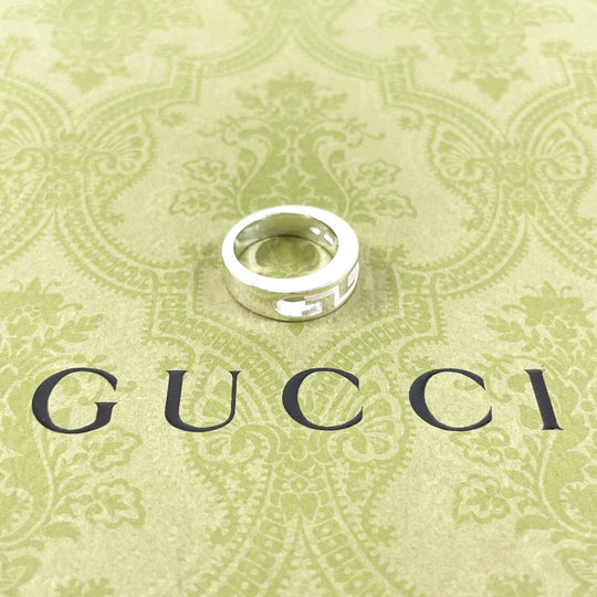 GUCCI Ring Silver925 Silver GG logo 10