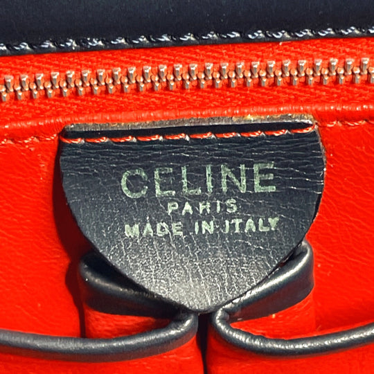CELINE Shoulder Bag leather Red ChainShoulder
