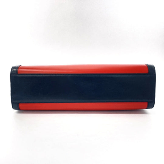 CELINE Shoulder Bag leather Red ChainShoulder