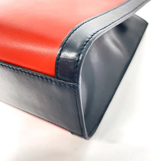 CELINE Shoulder Bag leather Red ChainShoulder