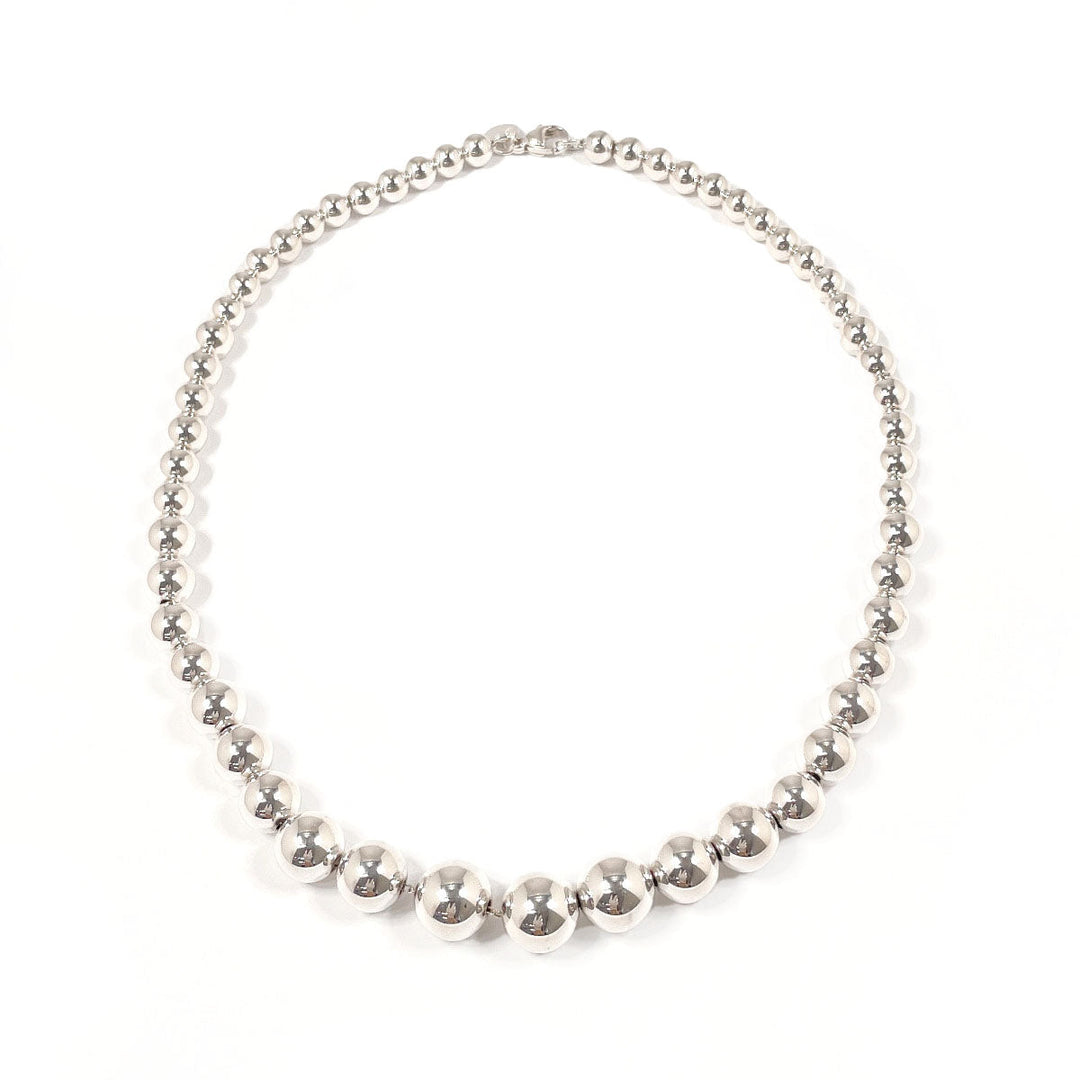 TIFFANY&Co. Necklace Silver925 Silver Graduated ball