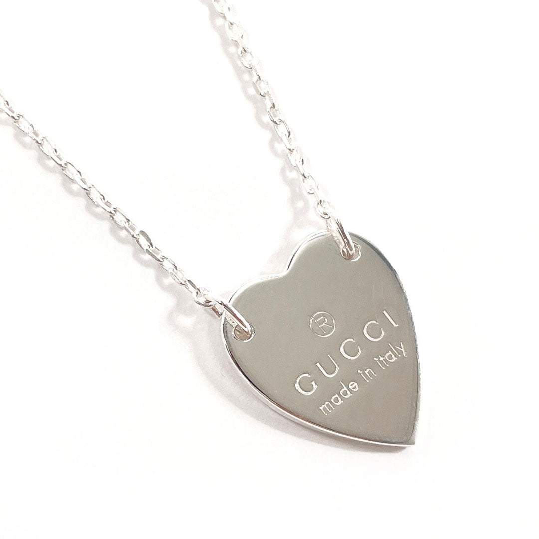 GUCCI Necklace 223512 J8400 8106 Silver925 Silver Trademark Heart