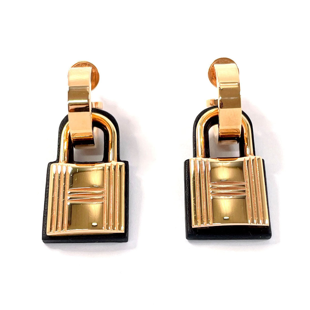 HERMES Pierce Gold Plated, Vaux Swift Pink gold Okeley