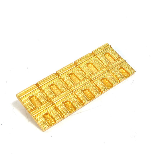 CELINE Brooch Gold Plated gold Arc de Triomphe vintage Women Used Authentic