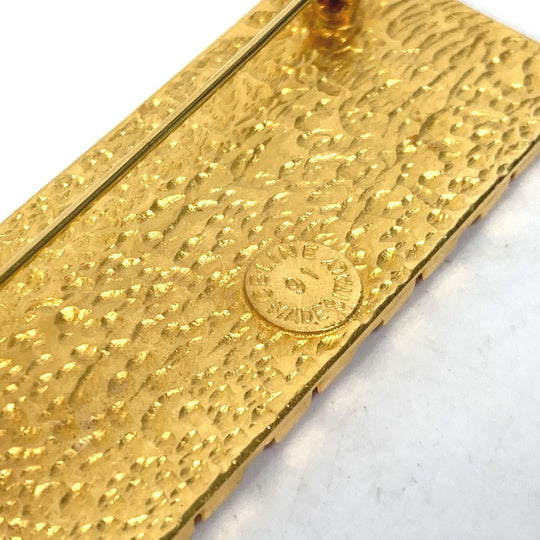 CELINE Brooch Gold Plated gold Arc de Triomphe vintage Women Used Authentic