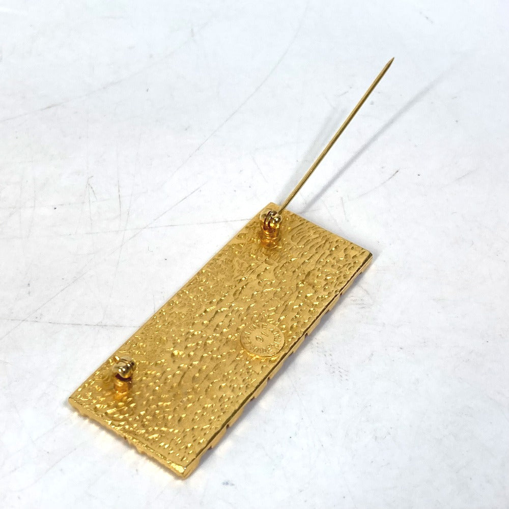 CELINE Brooch Gold Plated gold Arc de Triomphe vintage Women Used Authentic