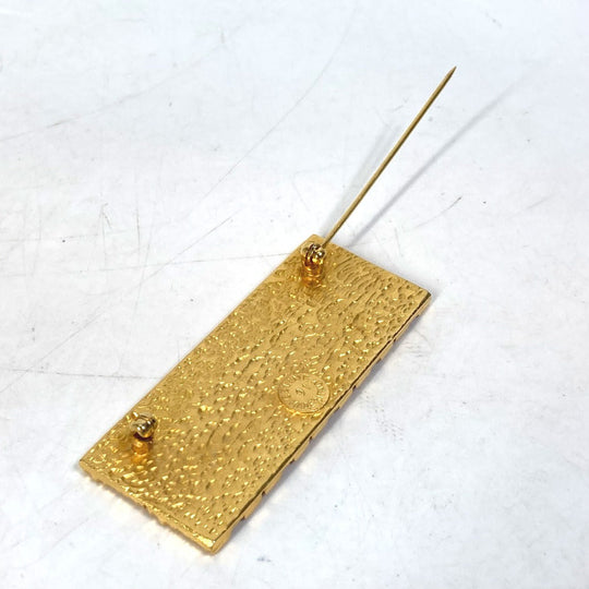 CELINE Brooch Gold Plated gold Arc de Triomphe vintage Women Used Authentic