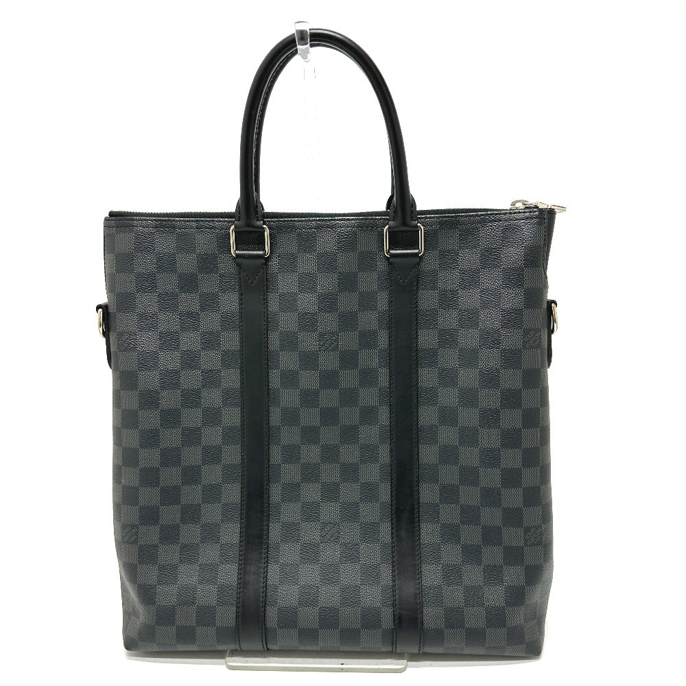 LOUIS VUITTON Tote Bag N40000 Damier Grafitto Canvas black Damier Grafitte Anton mens Used Authentic