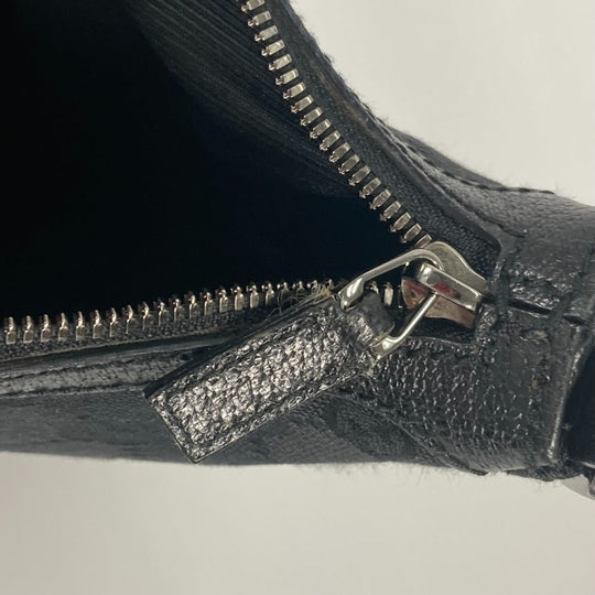 GUCCI Shoulder Bag 114272 GG canvas black GG mens Used Authentic