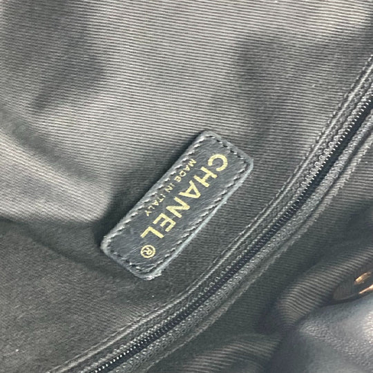 CHANEL Shoulder Bag leather black CC COCO Mark Matrasse quilting Women Used Authentic