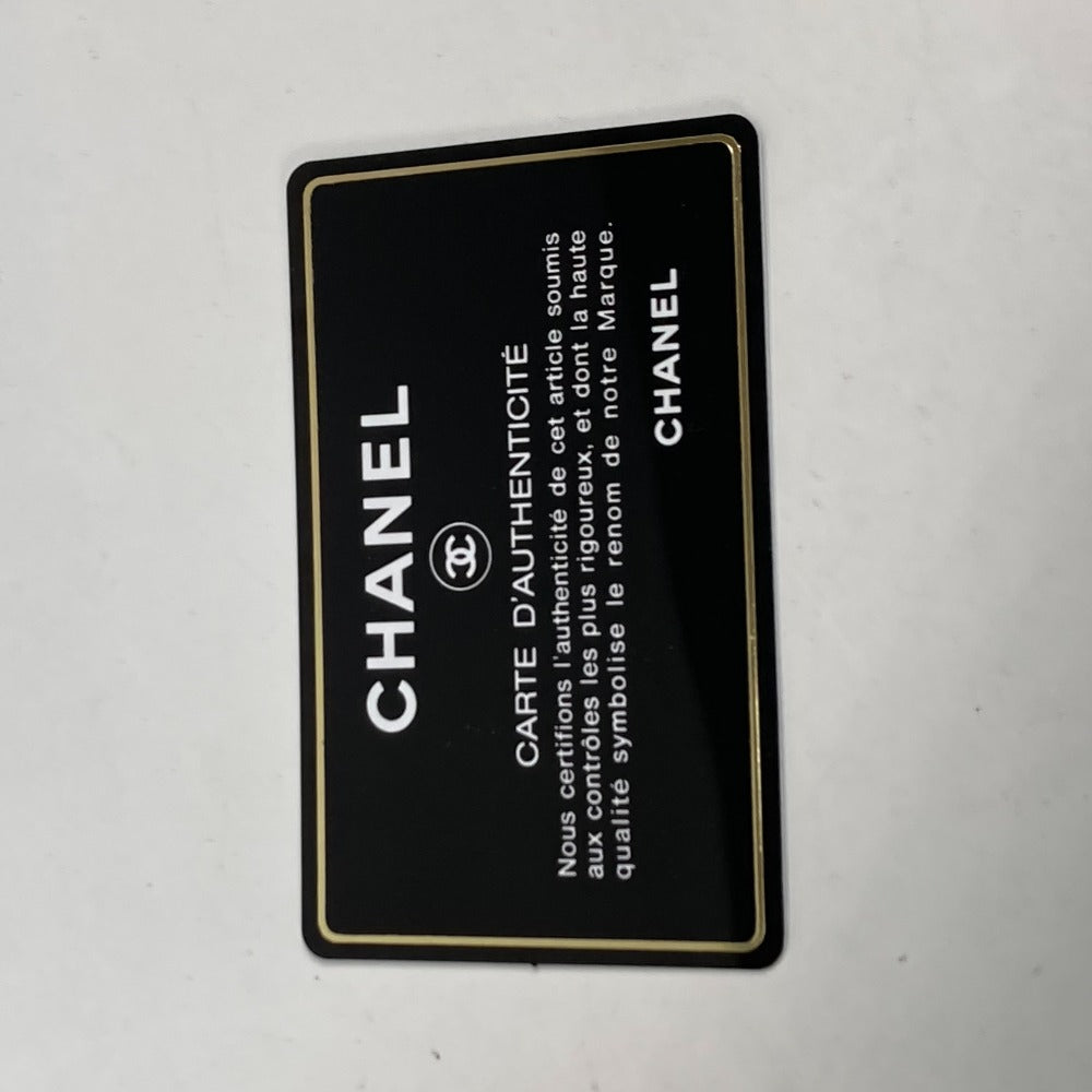 CHANEL Shoulder Bag leather black shoulder bag Mademoiselle