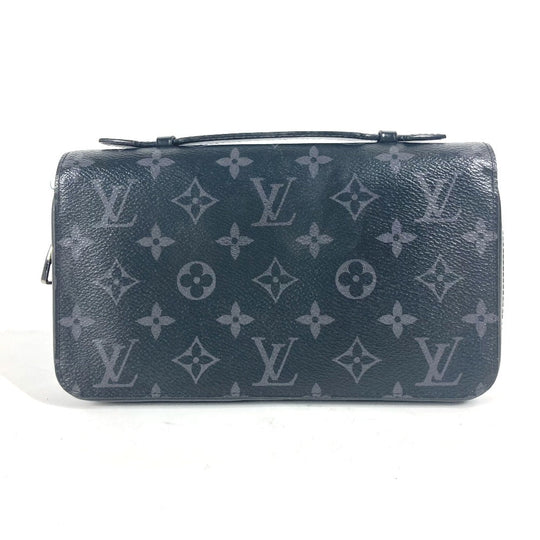 LOUIS VUITTON Long Wallet Purse M61698 Monogram Eclipse Canvas black Monogram Eclipse Zippy XL