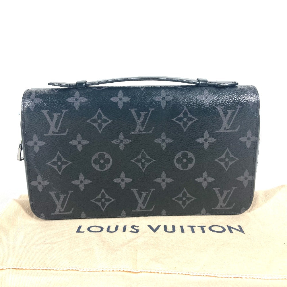 LOUIS VUITTON Long Wallet Purse M61698 Monogram Eclipse Canvas black Monogram Eclipse Zippy XL