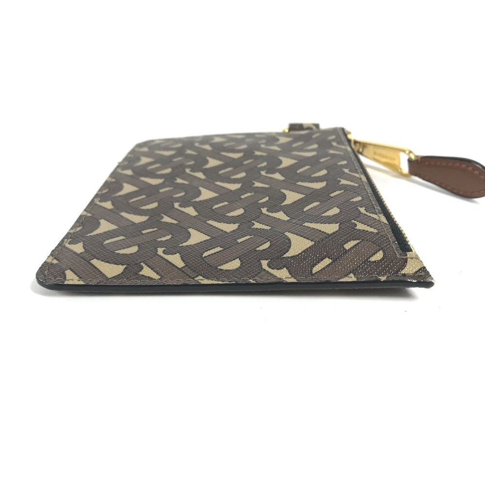 BURBERRY Coin case Leather / PVC Brown TB logo