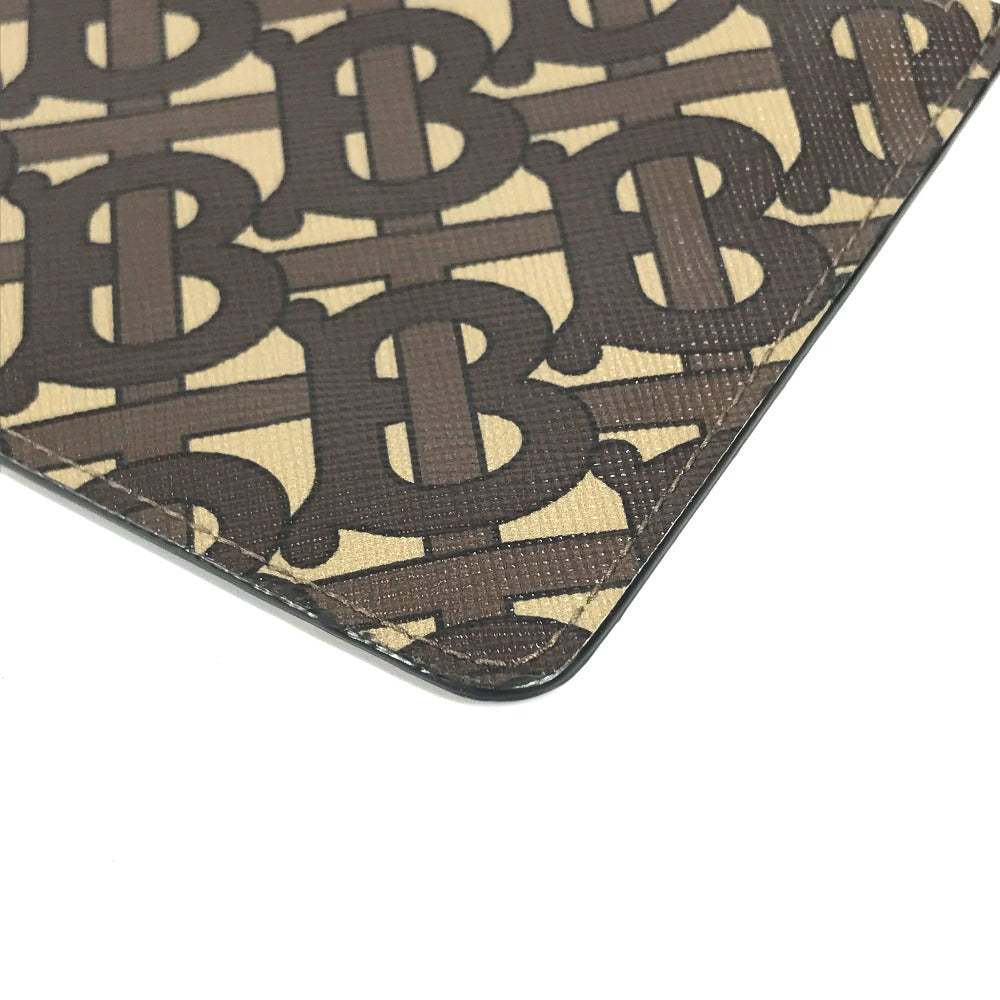 BURBERRY Coin case Leather / PVC Brown TB logo