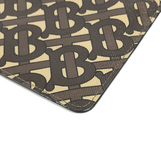 BURBERRY Coin case Leather / PVC Brown TB logo