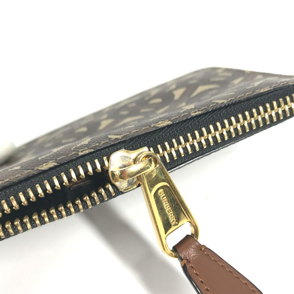 BURBERRY Coin case Leather / PVC Brown TB logo