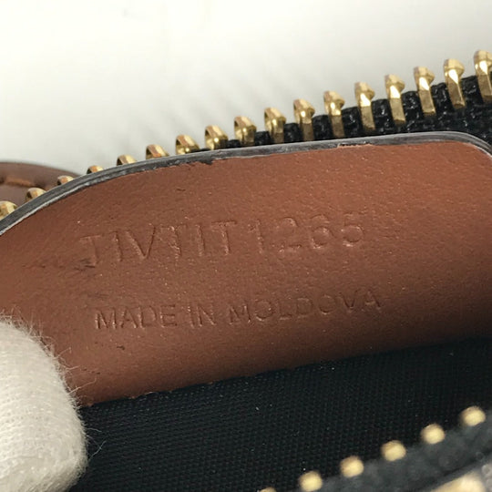 BURBERRY Coin case Leather / PVC Brown TB logo