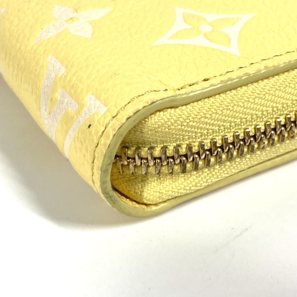 LOUIS VUITTON Long Wallet Purse M81427 Monogram Ann Platt Leather yellow Monogram Ann Platt Zippy wallet