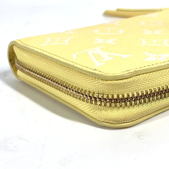 LOUIS VUITTON Long Wallet Purse M81427 Monogram Ann Platt Leather yellow Monogram Ann Platt Zippy wallet