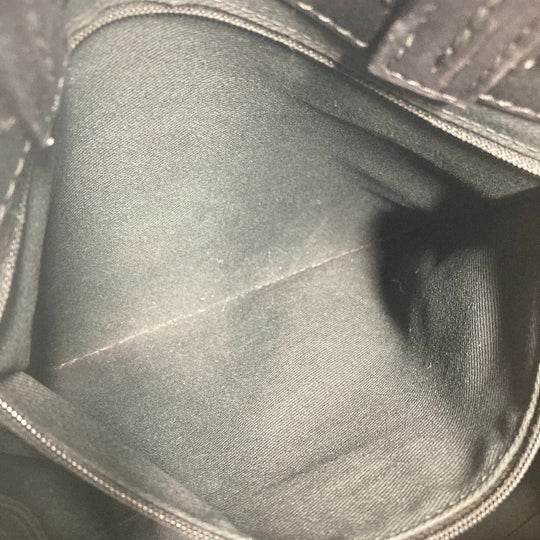 CHANEL Shoulder Bag leather black Matelasse WChain Quilting CC COCO Mark logo