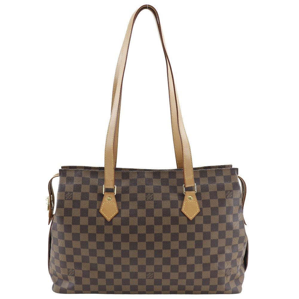 LOUIS VUITTON Tote Bag N99037 Damier canvas Brown Columbine Women Used Authentic