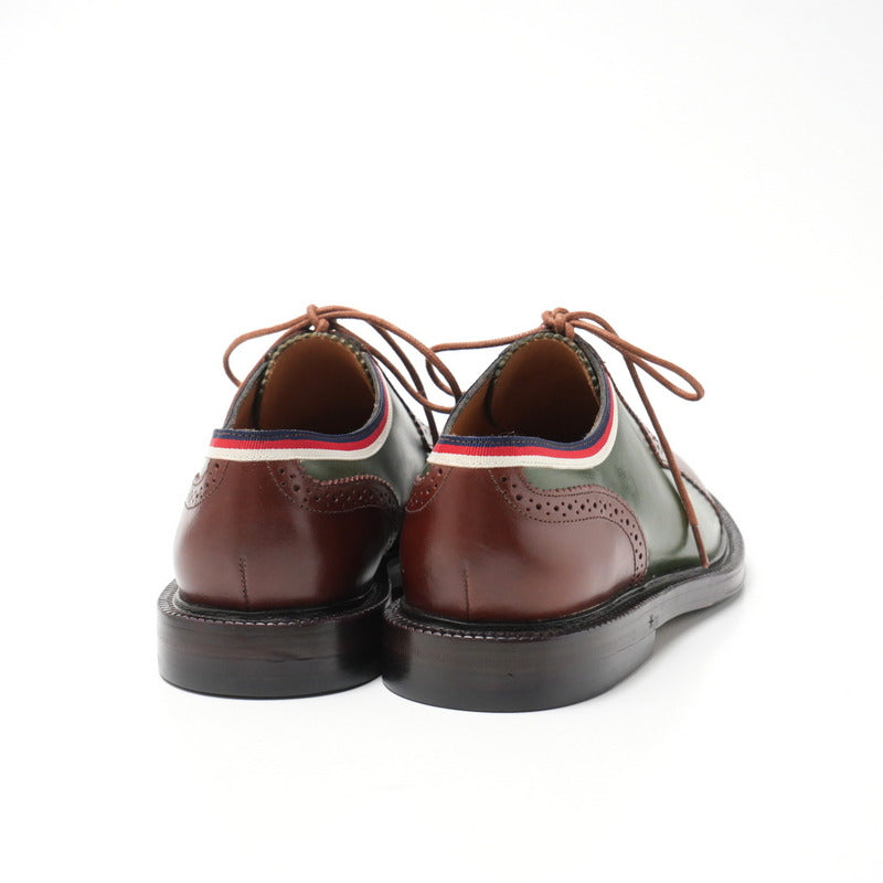 GUCCI Other shoes 496259 leather Green / brown mens 5 Used Authentic