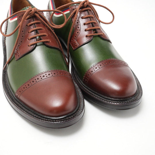 GUCCI Other shoes 496259 leather Green / brown mens 5 Used Authentic