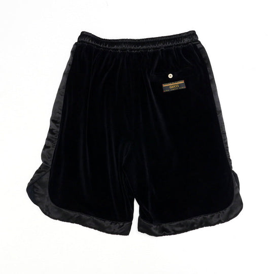 GUCCI Shorts 595537 Velor black mens S Used Authentic