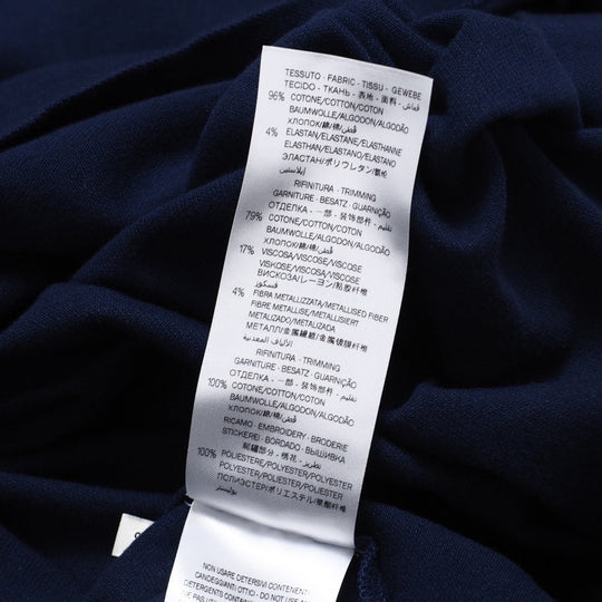 GUCCI one piece cotton Navy Girls 12 Used Authentic