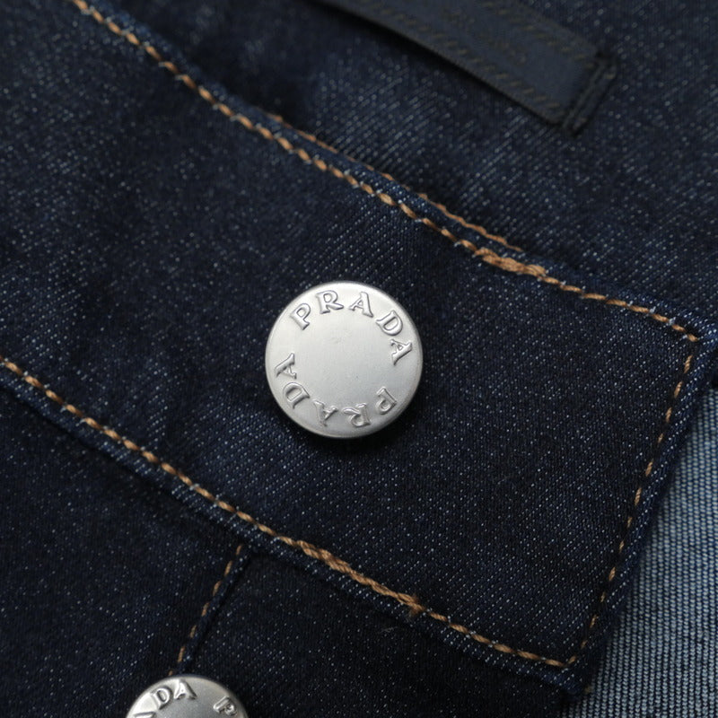 PRADA Pants cotton Navy mens 33 Used Authentic