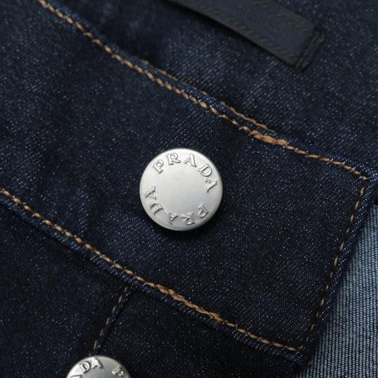 PRADA Pants cotton Navy mens 33 Used Authentic