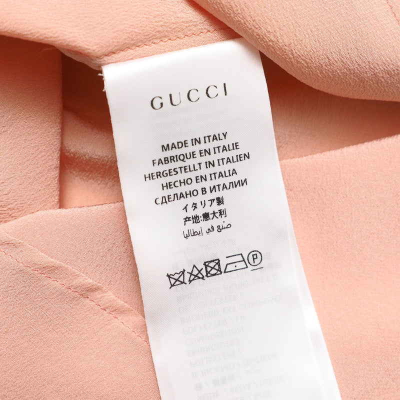 GUCCI blouse 544889 silk pink Women 42 Used Authentic