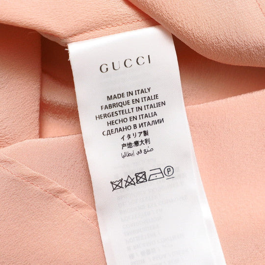 GUCCI blouse 544889 silk pink Women 42 Used Authentic