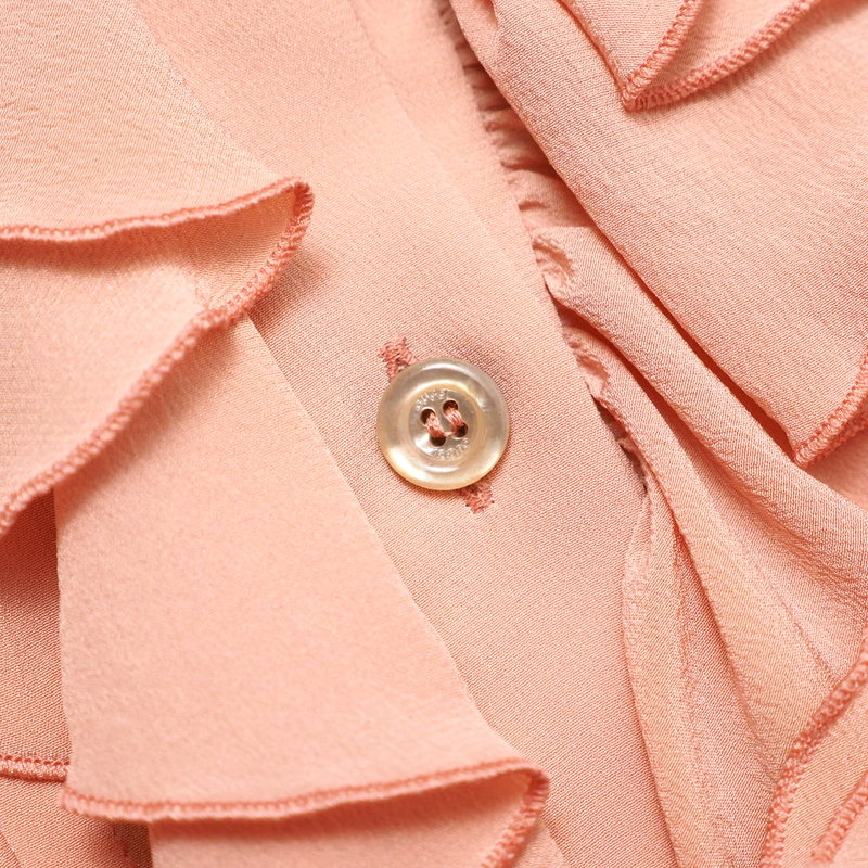 GUCCI blouse 544889 silk pink Women 42 Used Authentic