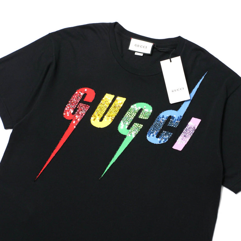 GUCCI Short sleeve T-shirt 539081 cotton black Women M�i170/92Y�j Used Authentic