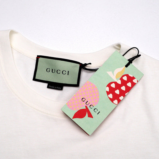 GUCCI Short sleeve T-shirt 548334XJDNC cotton Ivory mens XS�i170/88A�j Used Authentic