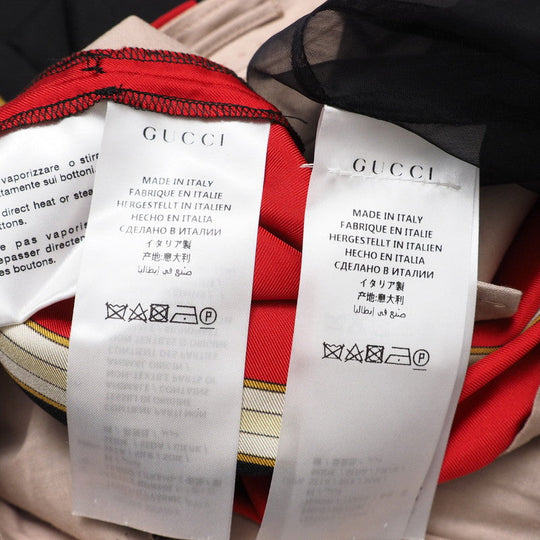 GUCCI setup 550968/545289 silk Black / red Women 40 Used Authentic
