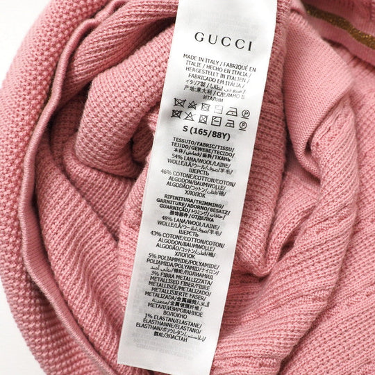 GUCCI one piece 658350 knit Pink / Gold Women S Used Authentic
