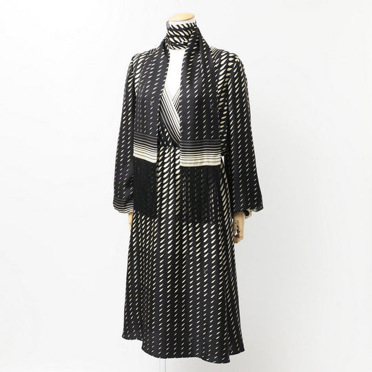 GUCCI one piece 643440 silk Two-tone (black) 42 (170/92Y)