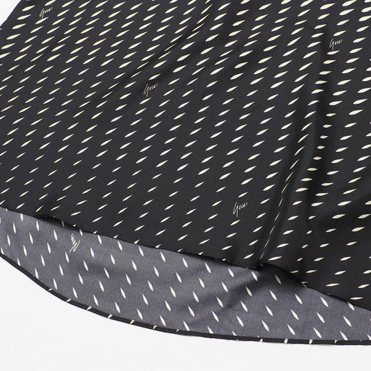 GUCCI one piece 643440 silk Two-tone (black) 42 (170/92Y)