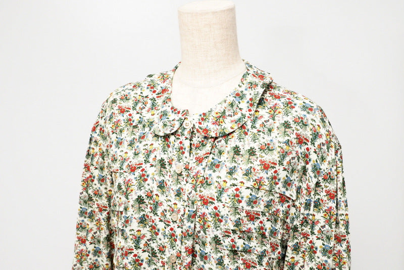 GUCCI one piece 633291 Rayon Beige/Green/Red/Yellow Women 42�i170/92Y�j Used Authentic